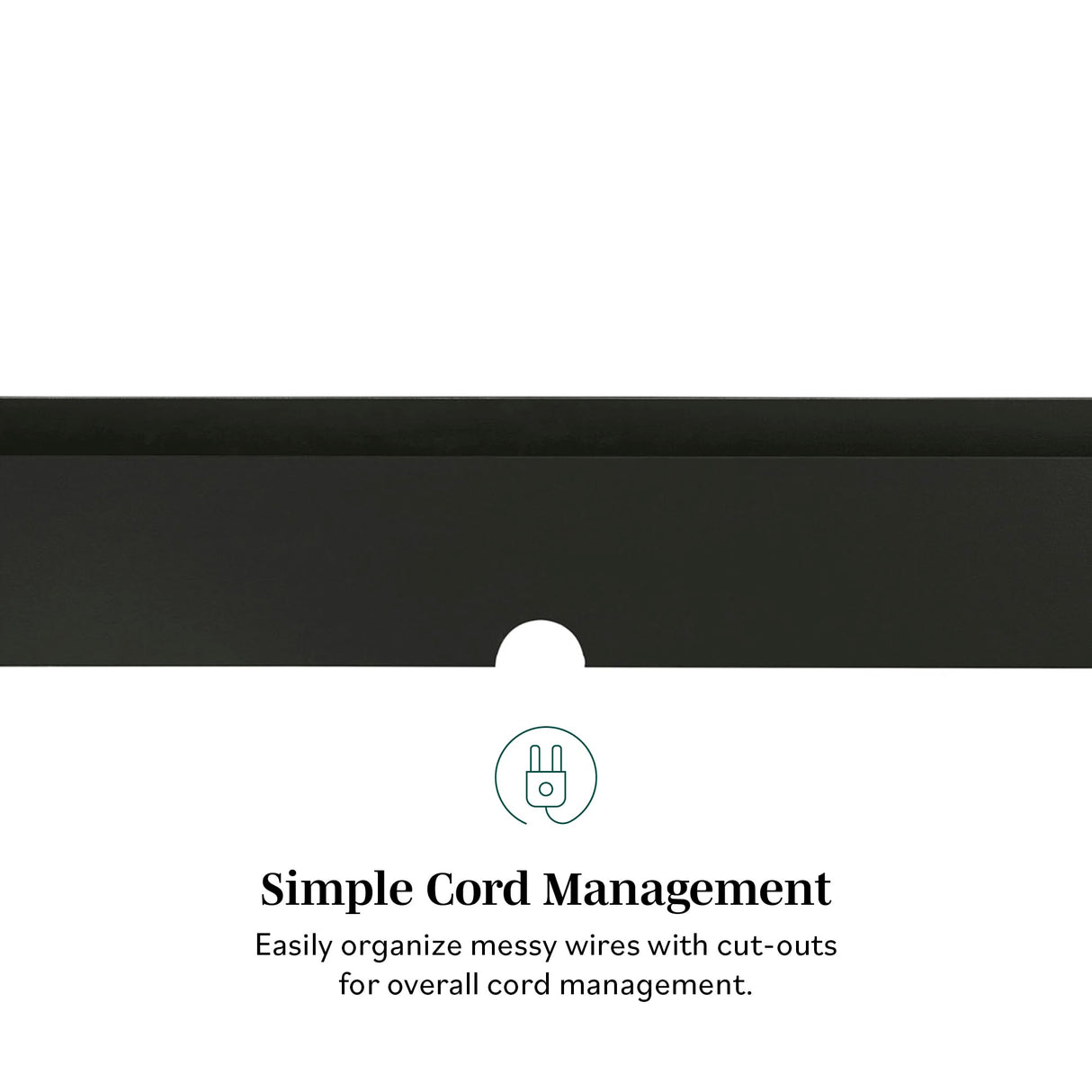 Walker Edison Zee Modern Floating Mounted Minimalist Stand for TVs up to 70 Inches, 65 Inch, Solid Black Walker Edison