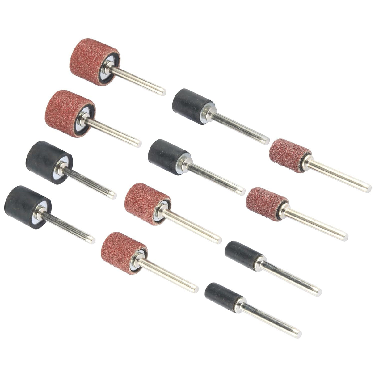 Yakamoz 132Pcs Sanding Drums Kit, 80 120 180 Grit Sanding Bands Mini Drum Sander Sleeves with 3mm Shank Drum Sanding Mandrels for Drill Dog Nail Grinder fits Dremel Rotary Tools YAKAMOZ