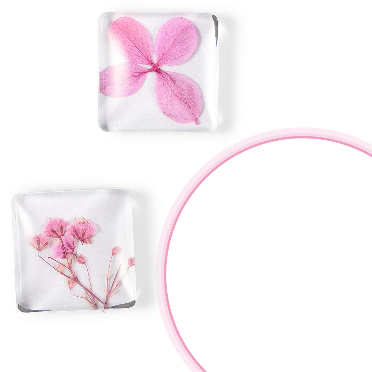 72 Pieces Craft Magnets Glass Ceramic Ferrite Magnet with Adhesive Backing and Transparent Clear Glass Cabochons for DIY Craft Fridge Refrigerator Magnets Pendants(Square,1.2 Inch) Weewooday