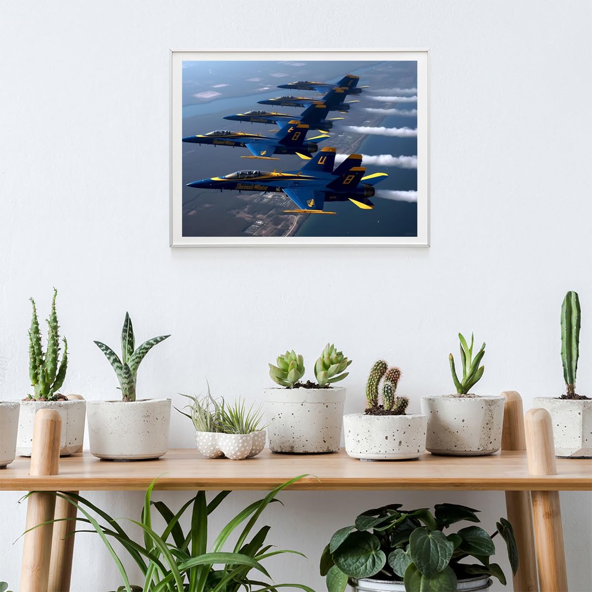 YEEIFFD DIY 5D Diamond Art Kits Painting for Adults US Military Aircraft Jet Aviation Airplane 12x16inches YEEIFFD