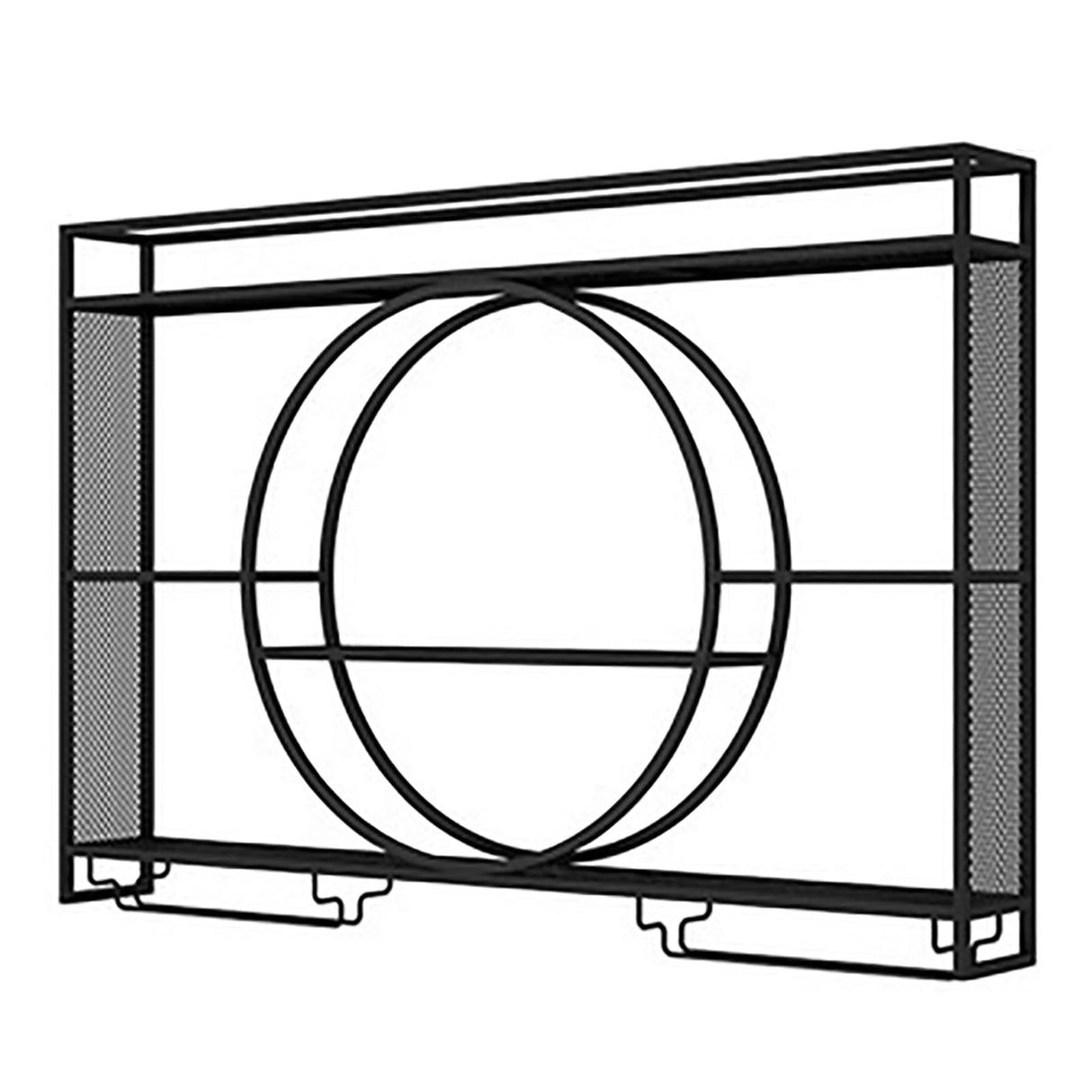 Wall Mounted Led Wine Rack Wine Glass Rack, Bar Unit Metal Floating Shelves, Bar Bottle Display Shelf Wine Cups Hanging Holder, Hanging Goblet For Liquor Bottles, For Kitchen Living Room Home Decor Qxgylz