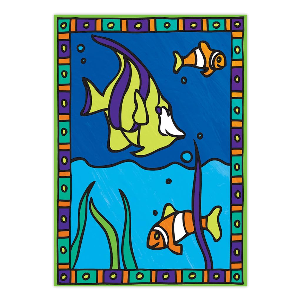 Royal Brush My First Paint By Number Kit 8.75 by 11.375-Inch-Sea Turtle and Fish, 2/projects(422094) Royal & Langnickel