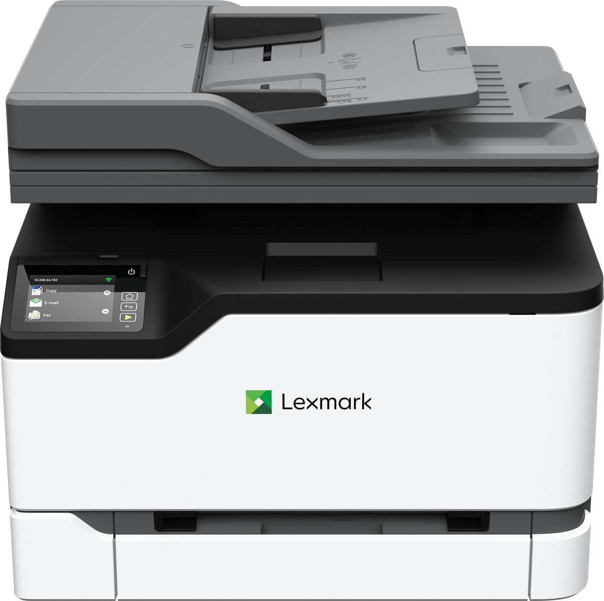Lexmark CX331adwe Color All-in-One Laser Printer with Touchscreen, Office Scanner Copier Laser, Mobile Ready, Auto Duplex Printing & Analog Fax, Wireless, White, 26 ppm Mono/Color, 600 dpi (40N9070) Lexmark