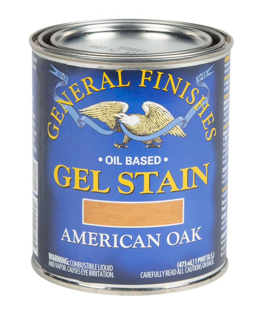 General Finishes Oil Base Gel Stain, 1 Pint, American Oak General Finishes