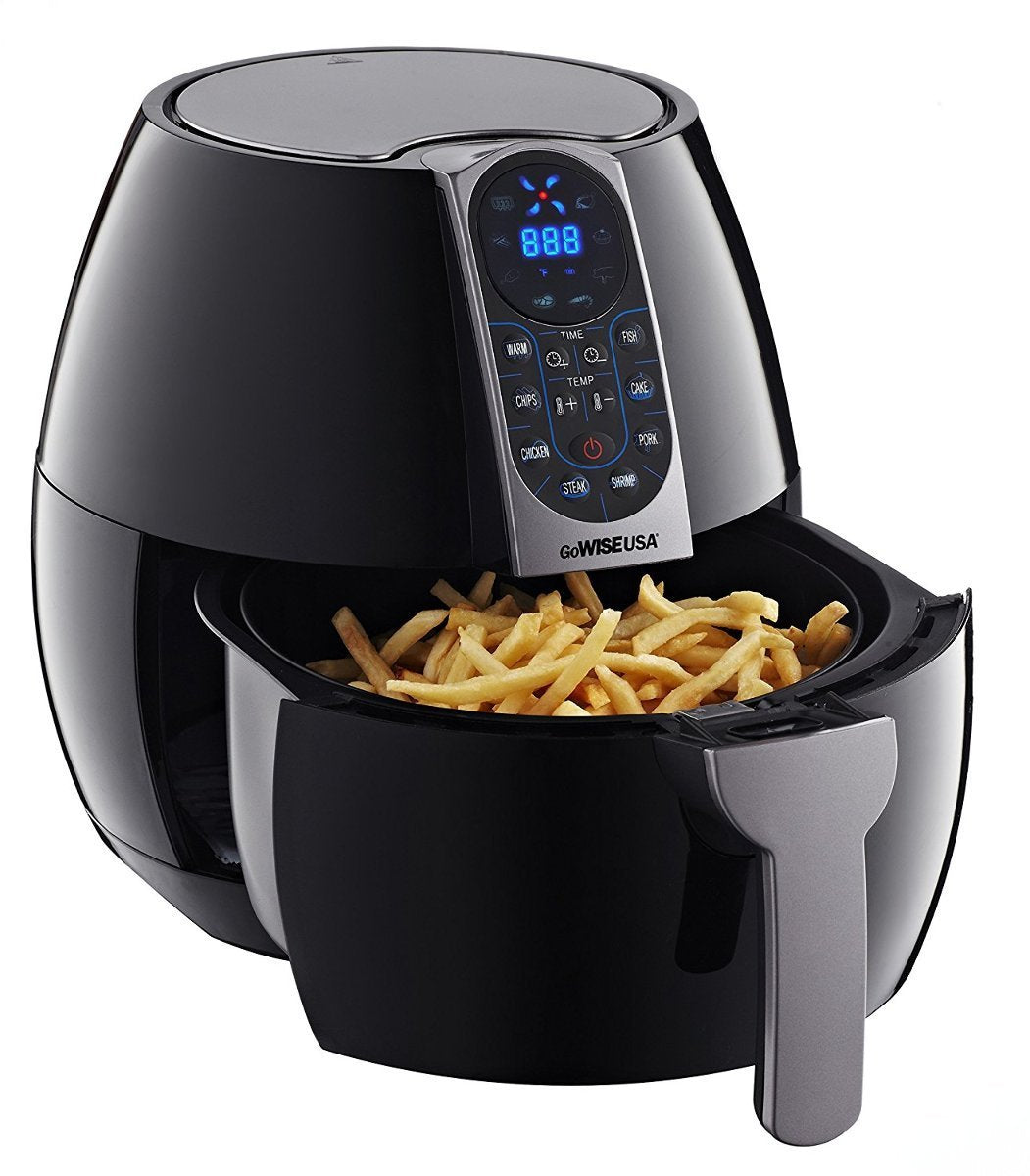 GoWISE USA 3.7-Quart Programmable Air Fryer with 8 Cook Presets, GW22638 - Black GoWISE USA