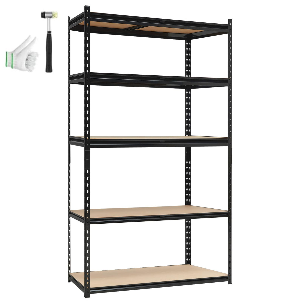 EliteEdge Heavy Duty Garage Shelving Units,5-Tier Adjustable Storage Shelves,36x24x72in,Loads 3000 LBSS,Adjustable Garage Storage Shelving, Metal Storage Utility Racks Shelf Unit EliteEdge