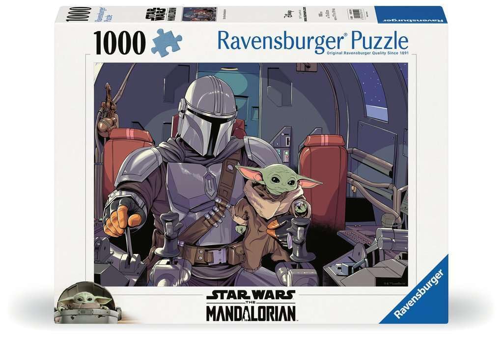 Ravensburger Star Wars: The Mandalorian 1000 Piece Jigsaw Puzzle | Unique Piece Design | Softclick Technology | Ideal Gift for Puzzle Enthusiasts Ravensburger