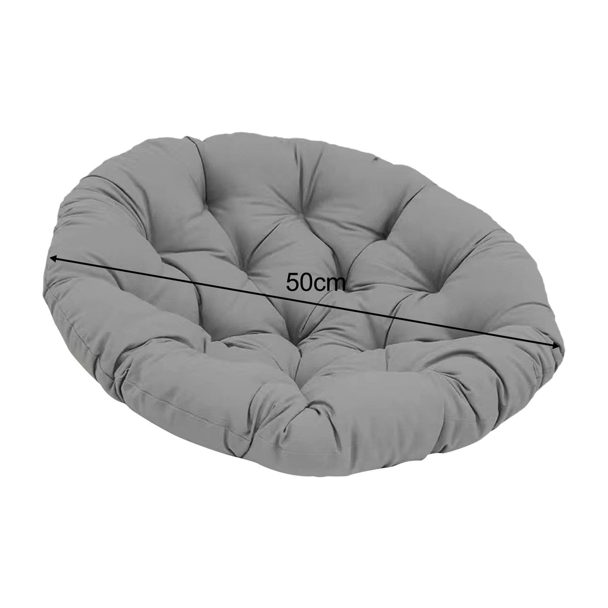 Leefasy Papasan Chair Cushion 20inch Egg Chair Cushion (Only Cushion) Multifunctional Garden Chair Mat for Rocking Chair Seats Sturdy, Dark Gray Leefasy