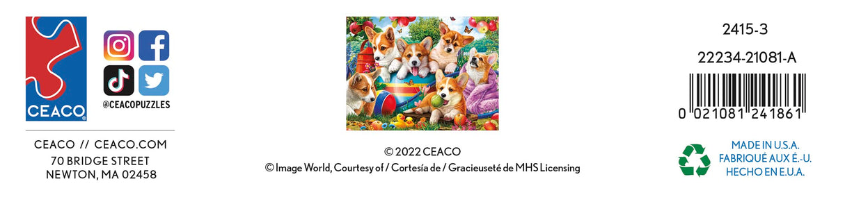 Ceaco - Cute Puppies - 500 Piece Jigsaw Puzzle Ceaco