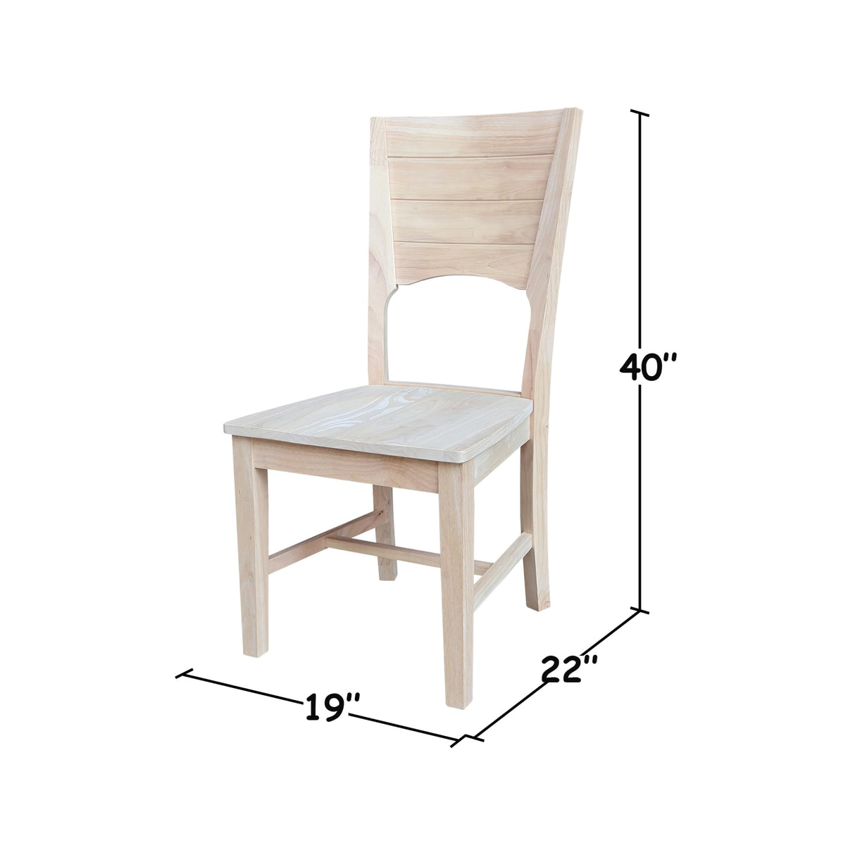 IC International Concepts Canyon Set of 2 Dining Chairs, Brown IC International Concepts