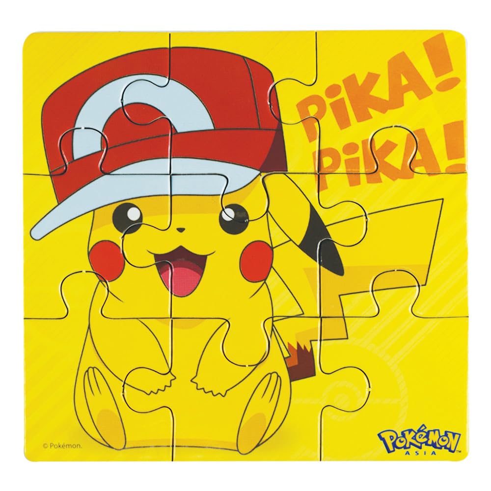 Pokemon Style Characters Zigsaw Puzzle, Pack of 6, Total 96 Pieces, Assortment 2 Topps