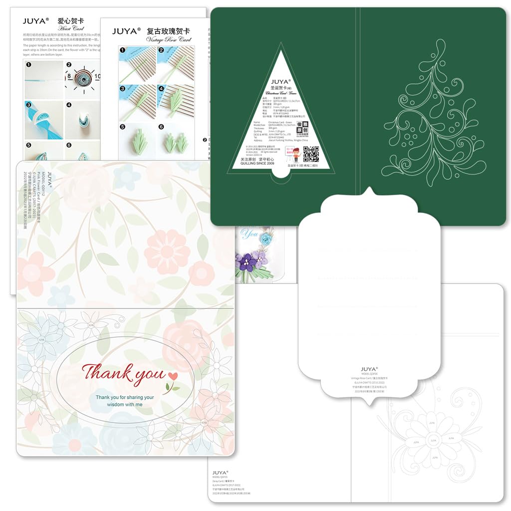 JUYA Quilling Greeting Card Making Kit Mega Pack 10 Different Kits JUYA