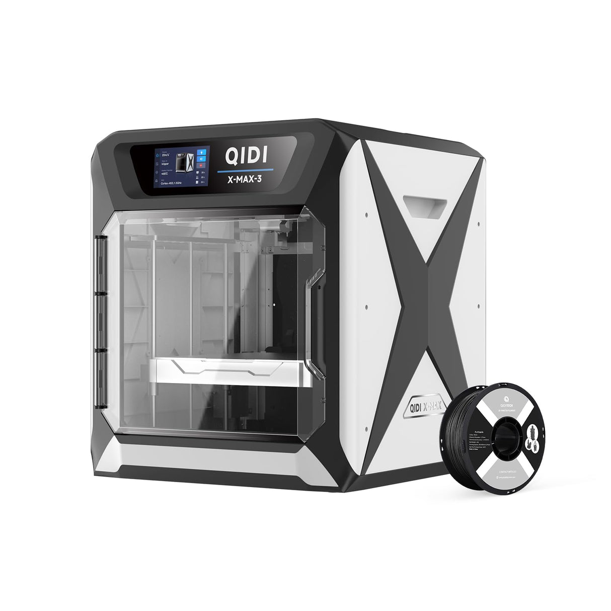 QIDI X-MAX3 3D Printer Bundle Comes with QIDI PLA Filament Black R QIDI TECHNOLOGY
