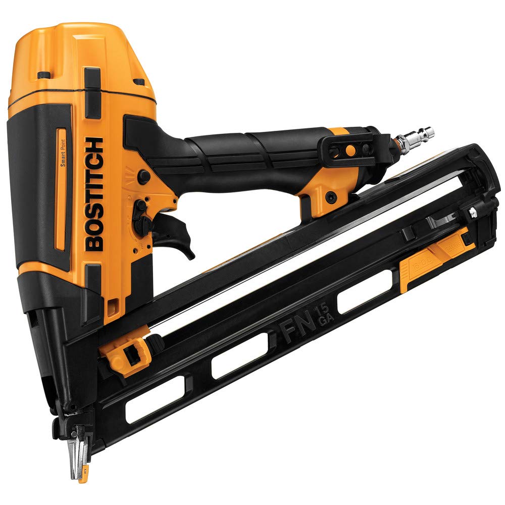 BOSTITCH BTFP72156 Smart Point 15GA FN Style Angle Finish Nailer Kit Bostitch