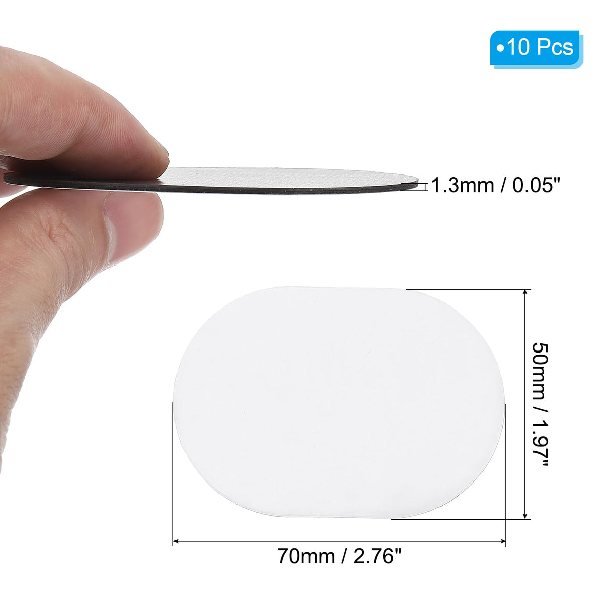 PATIKIL 2.8x2 in Sublimation Magnet Blanks, 10pcs Sublimation Blanks Products Personalized Refrigerator Magnets for Kitchen Fridge Home Decor, Oval PATIKIL