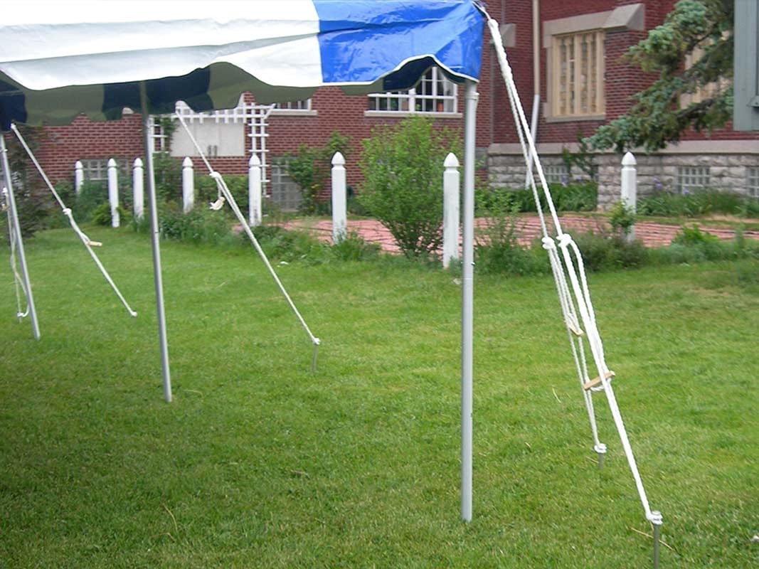 TentandTable 20' x 40' Premium Canopy Tent, Blue/White, Outdoor Pole Tent, 80-160 Person Capacity for Parties, Weddings, Events, Commercial and Residential Use, Large Heavy Duty Vinyl Canopy Tents TentandTable
