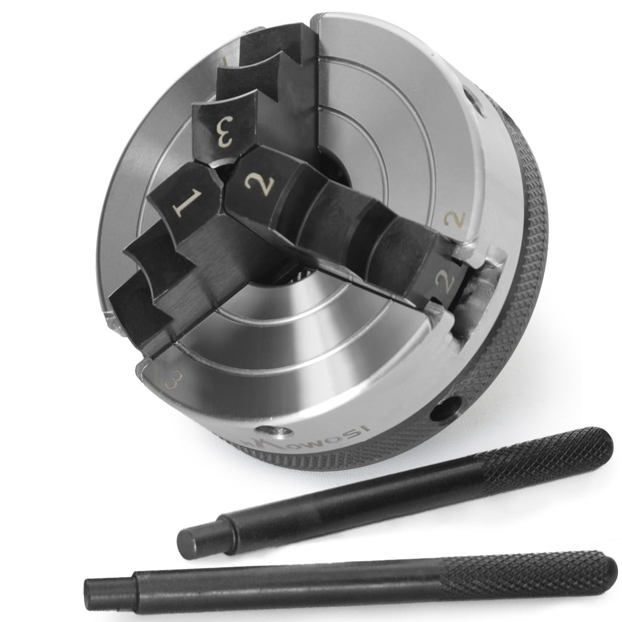 Wood Lathe Chuck 3 Inch 3 Jaw,Self-Centering Lathe Chucks for Woodturning with 1 x 8TPI Thread,for Woodworking Lathe Tools HAowosi