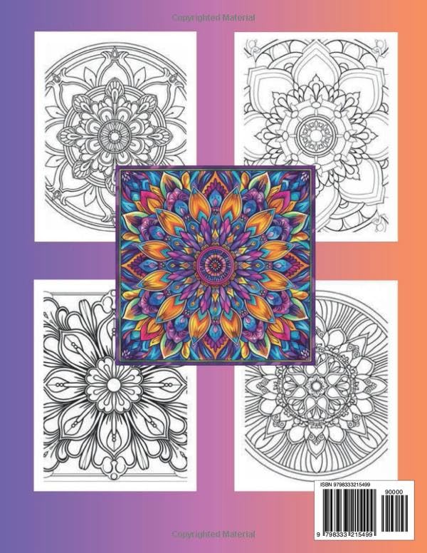 Mindful Patterns Coloring Book for Adults: 50+ Adorable Stress-Relieving Designs to Calm your Mind and Relax WoodArtSupply