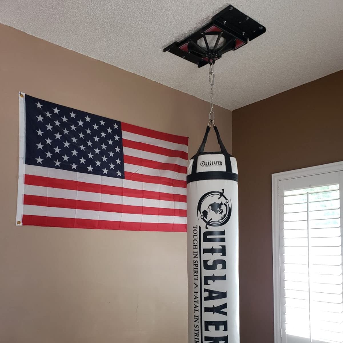 Firstlaw Fitness Spider Mount 200 - Heavy Punching Bag Hanger - for Heavy Bags from 120 LBS to 200 LBS - Made in The USA Firstlaw Fitness