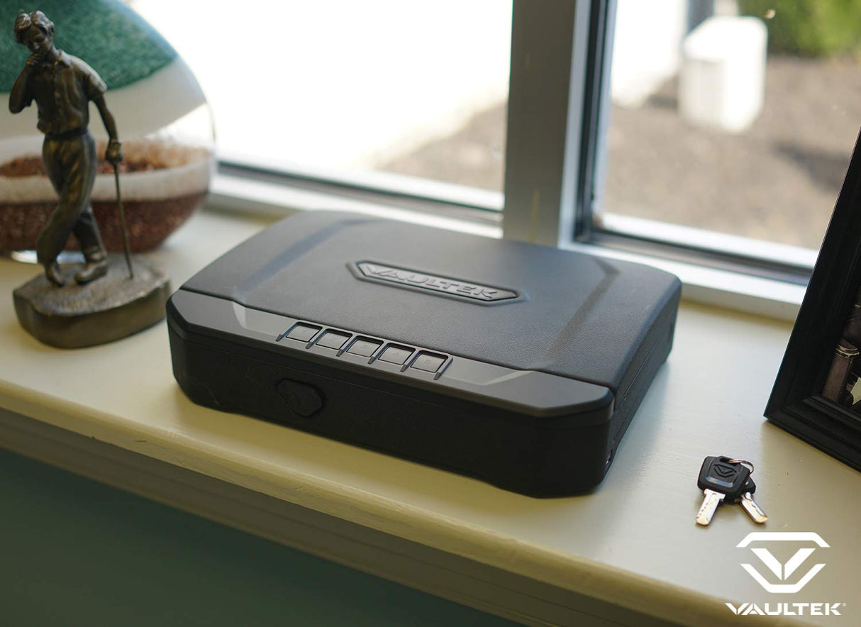 VAULTEK Essential Series Quick Access Handgun Safe with Auto Open Lid and Rechargeable Lithium-ion Battery (VE20) (Compact Safe) VAULTEK