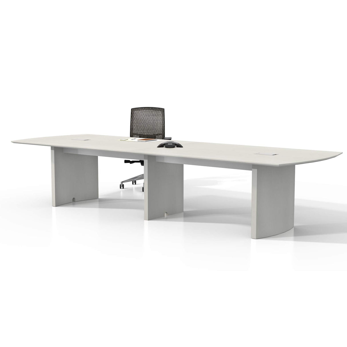 Mayline Medina Conference Table, 12', Textured Sea Salt Laminate Safco