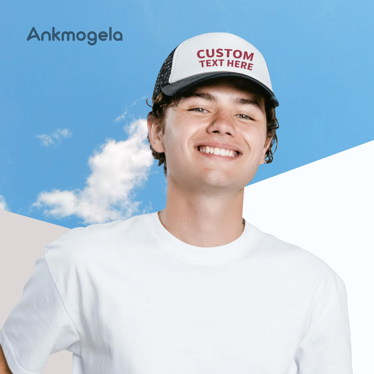 Ankmogela 10 Pack of Blank Trucker Hat Men and Women Mesh Hat Hot Stamping DIY Graffiti Hat Baseball Cap Ankmogela