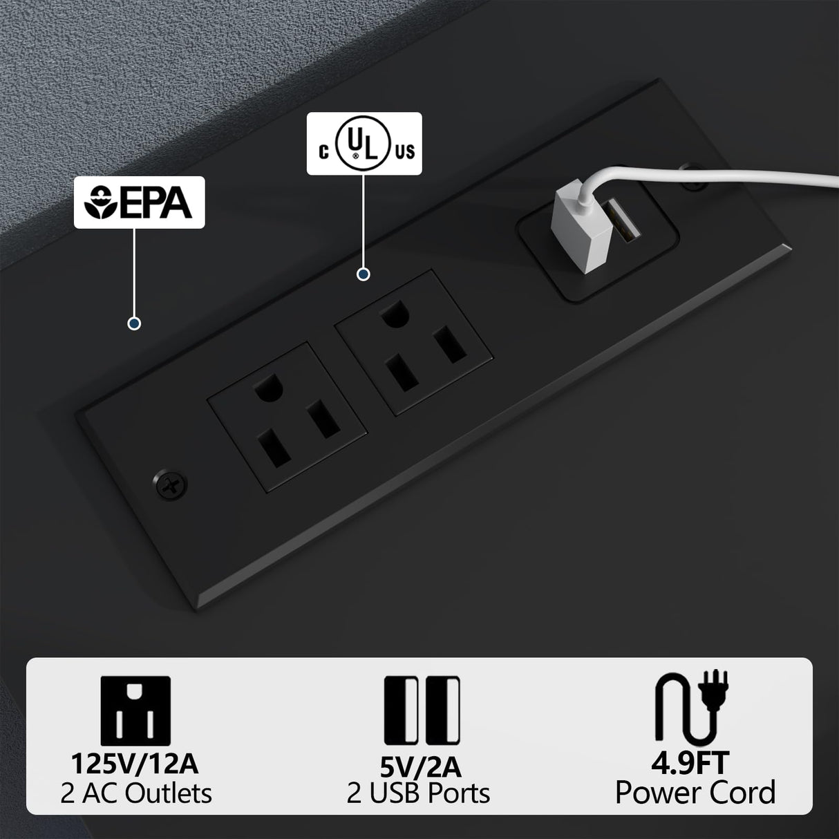 Gyfimioe 6 Drawer Dresser with Power Outlet, Floating White Dresser Chest of Drawer with LED Light,Modern Double Wide Drawer Organizer Cabinet for Bedroom,Living Room (6 Drawer-Black) Gyfimoie