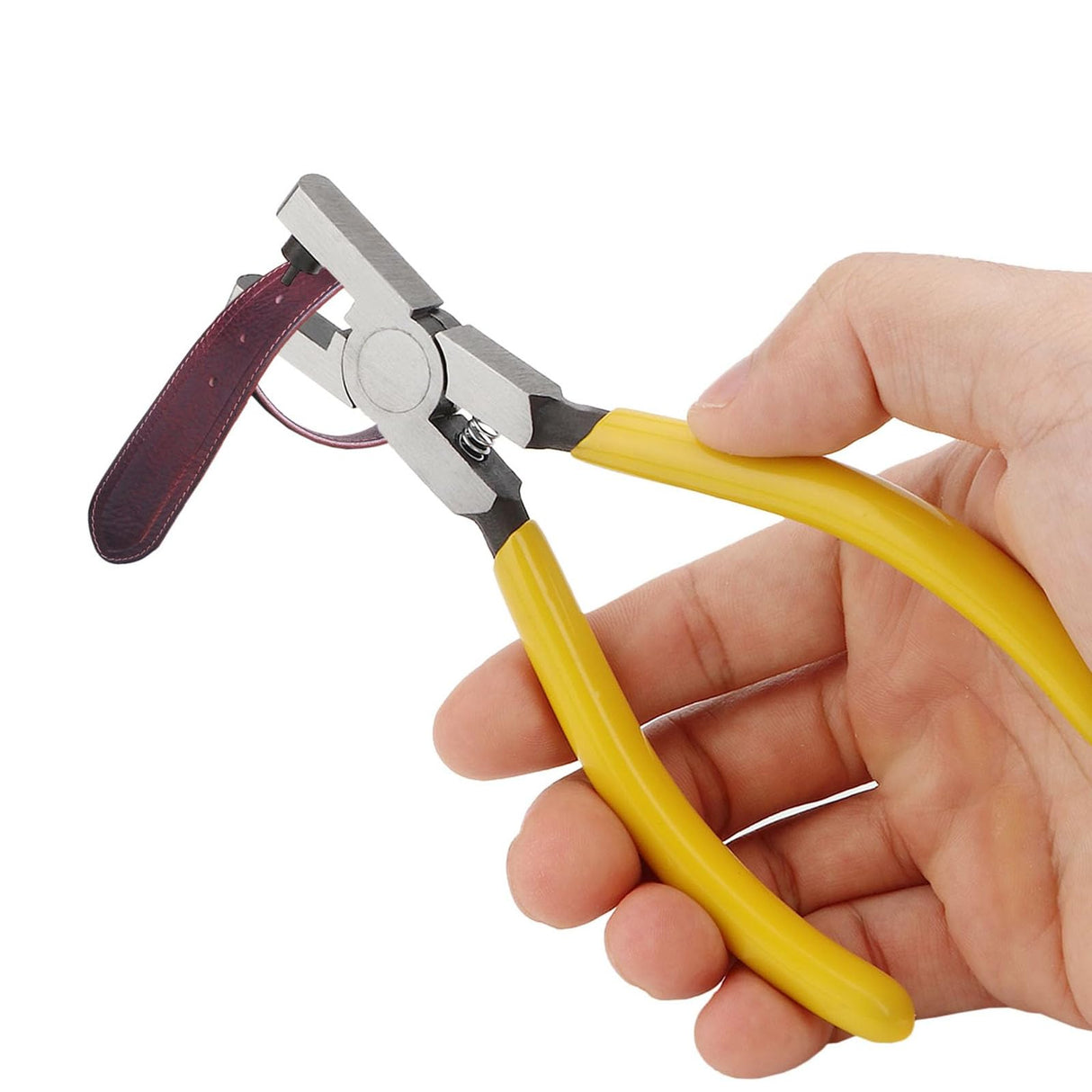 Watch Belt Leather Hole Puncher Plier Round Hole Punch Pliers Universal 2.0mm Shoe Strap Punch Hole Tool Small Hole Punching for Thin Belts, Shoes, Fabric Dog Collars, DIY Home or Craft Projects Rongon