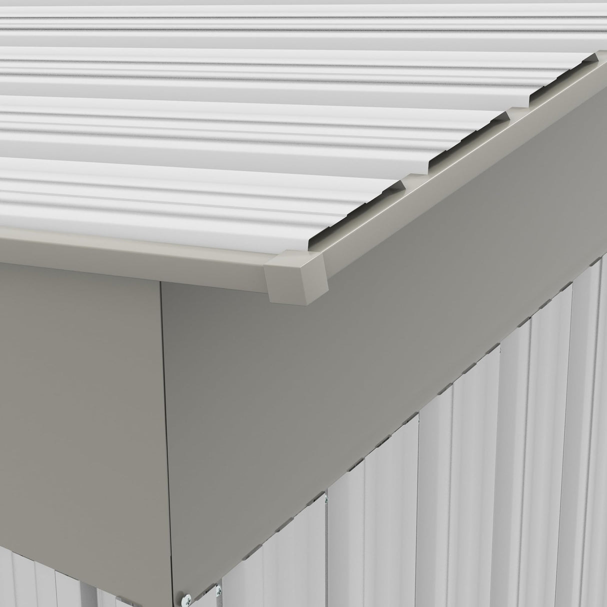 Outsunny 7' x 4' Metal Lean to Garden Shed, Outdoor Storage Shed, Garden Tool House with Double Sliding Doors, 2 Air Vents for Backyard, Patio, Lawn, Silver Outsunny