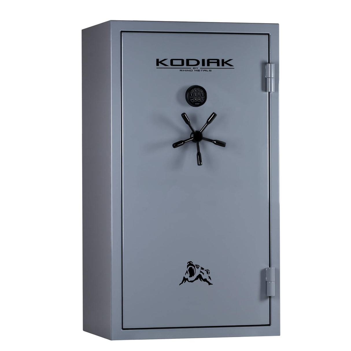 Kodiak Home Gun Safe for Rifles & Pistols | KGX5933G by Rhino Metals with New SafeX Security System | 41 Long Guns & 6 Handguns | 60 Minute Fire Protection | Gloss Gray Finish | 536lbs Kodiak