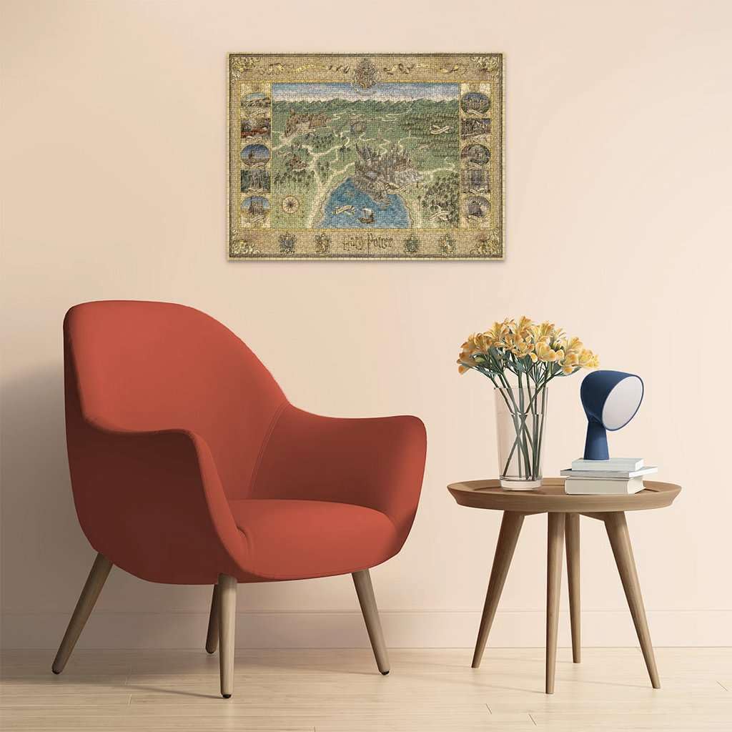 Ravensburger Harry Potter Hogwarts Map 1500 Piece Jigsaw Puzzle for Adults - 12000720 - Handcrafted Tooling, Made in Germany, Every Piece Fits Together Perfectly Ravensburger