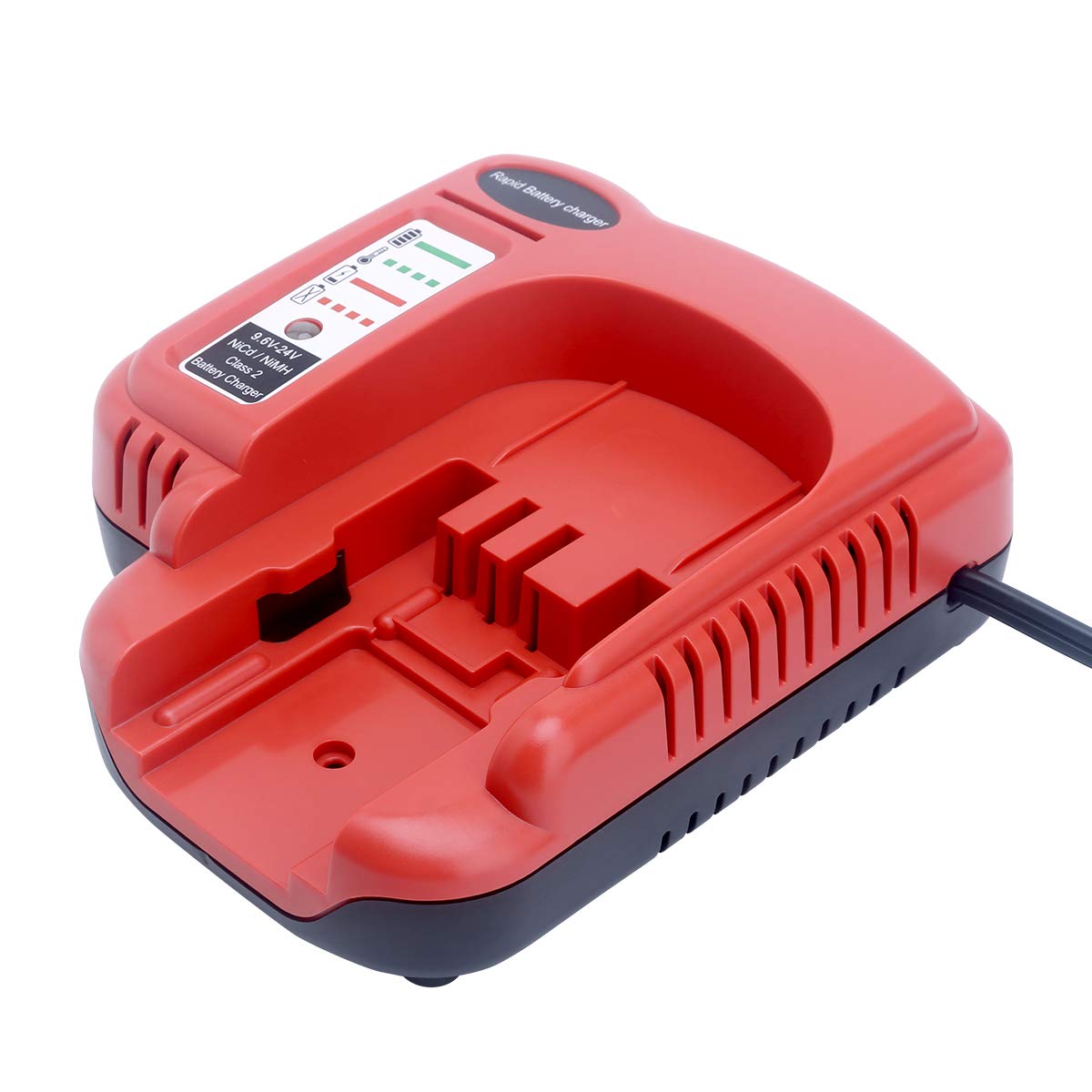 Elefly BDFC240 Battery Charger Compatible with Black and Decker 18V 14.4V 12V 9.6V 24V NiCD NiMH Battery HPB18 HPB18-OPE HPB14 HPB12 HPB96 HPB24, Compatible with Black and Decker 18V Charger ELEFLY