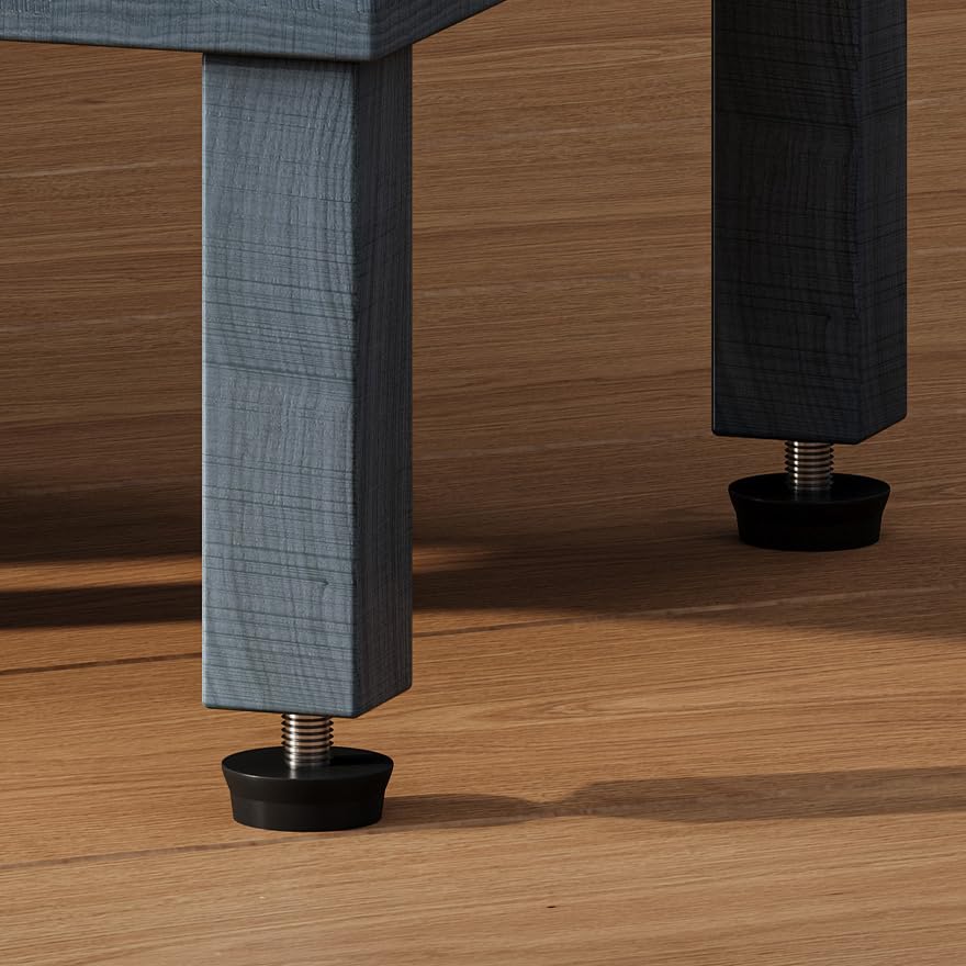 Farmhouse Nightstand with Drawer, Wood Bedside Table with Open Shelf, Modern Bedside Cabinet for Bedroom, Small End Table, Side Tables with Storage Shelf for Bedroom Blue LET512LR YAUKTAK