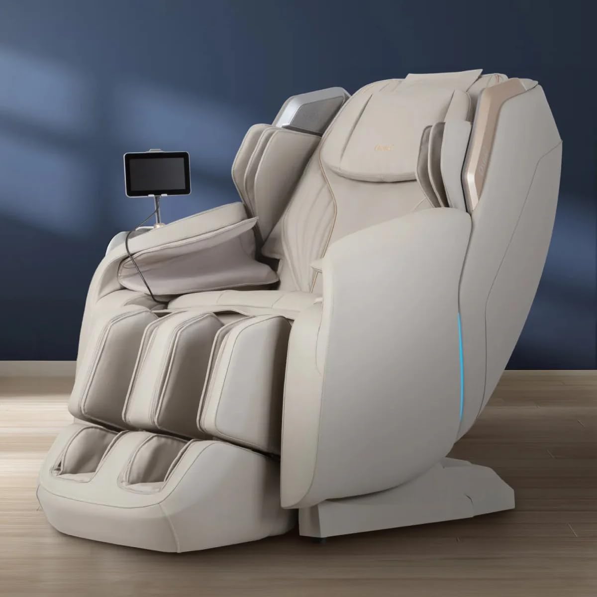 Osaki Atlas XL 4D SL-Track Massage Chair with Deep Calf Massage, Smart Body Scan System, Beige Osaki