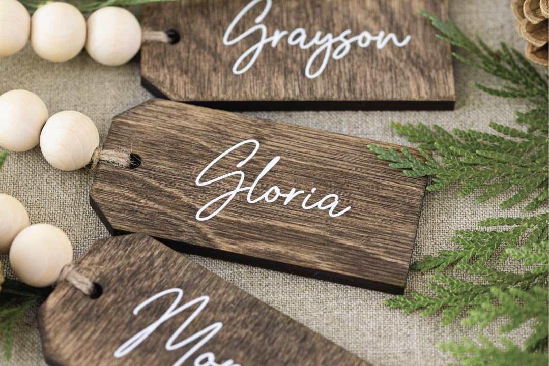 Beaded Wooden Name Tag - Personalized Christmas Stocking Tags APK company