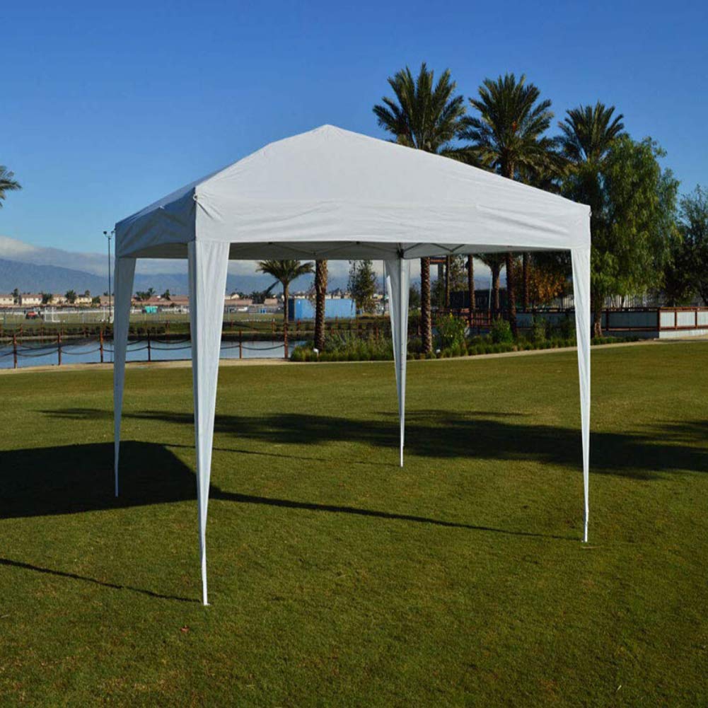 Impact Canopy 10' x 10' Canopy Tent Gazebo with Dressed Legs, White IMPACT CANOPY