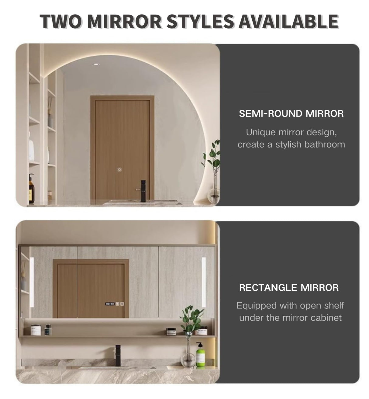 Bathroom Cabinet Vanity, 60" Bathroom Vanity with Sink, Floating Single Sink Vanity for Bathrooms, Solid Wood Luxury Vanities with Smart Anti-Fog Mirror Medicine Cabinet & Marble Countertop, (Gold) LUTHXAY