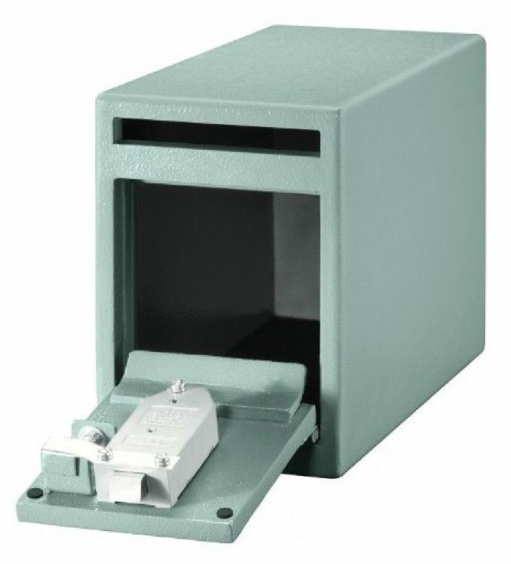 SentrySafe Depository Safe with Dual Key Lock, Steel Drop Slot Safe for Offices and Businesses, Stores Cash, Money, 0.23 Cubic Feet, 8.5 x 6 x 12.3 Inches, UC-025K SentrySafe