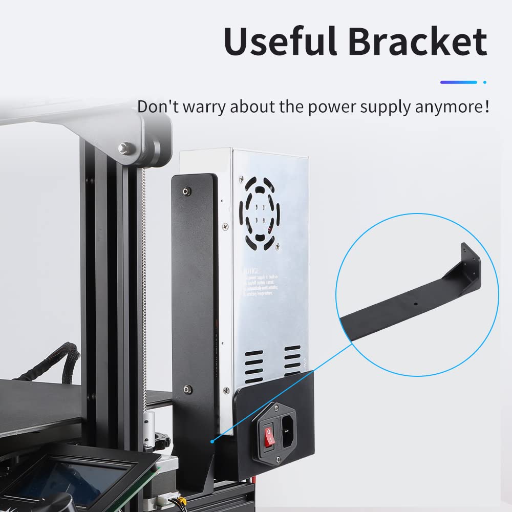 Creality 3D Official Printer Ender 3 Dual Z-axis Upgrade Kit with Lead Screw, Metal Power Supply Holder and Stepper Motor, 3D Printer Ugrades Kit for Ender 3, Ender 3 Pro, Ender 3 V2 Creality