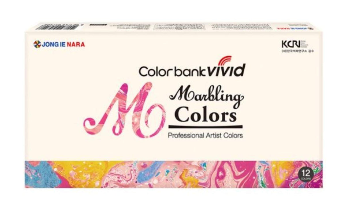 New Water Marbling Paint 12 Colors Tube Set / 12ml Marble kit Color bank vivid