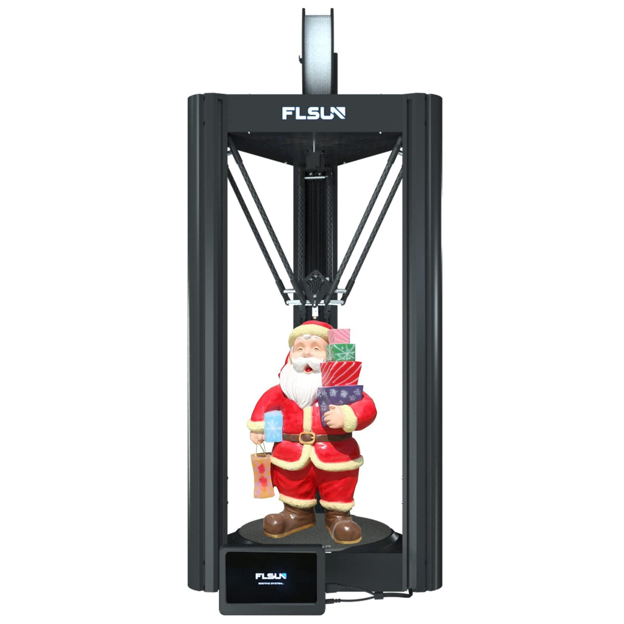 FLSUN V400 3D Printer Moving Speed Fastest 600mm/s 20000+ mm/s² FDM Delta 3D Printer with 7" Klipper Firmware Pad, 300℃ Nozzle, Direct Drive Extruder, PEI Bed, Printing Size Φ11.8"x16" (FLSUN V400) FLSUN
