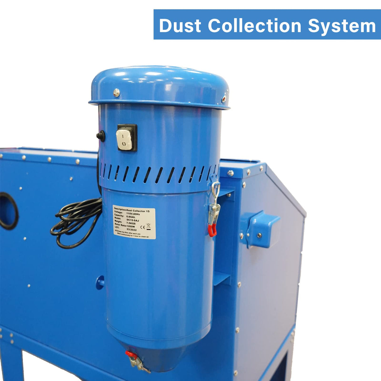Cimcame Dust Collection Reclaimer System for Sand Blaster Cabinet Or Other Media Blast Cabinet Cimcame