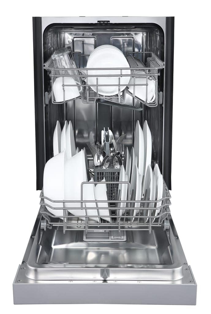 EdgeStar BIDW1802 18 Inch Wide 8 Place Setting Energy Star Certified Built-In Front Control Dishwasher - White EdgeStar