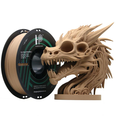 HP3DF PLA Filament, Wood PLA, 3D Printer Filament, PLA Filament 1.75mm Dimensional Accuracy +/- 0.02mm, 1KG Spool (2.2 lbs), Fit Most FDM Printer (Wood)