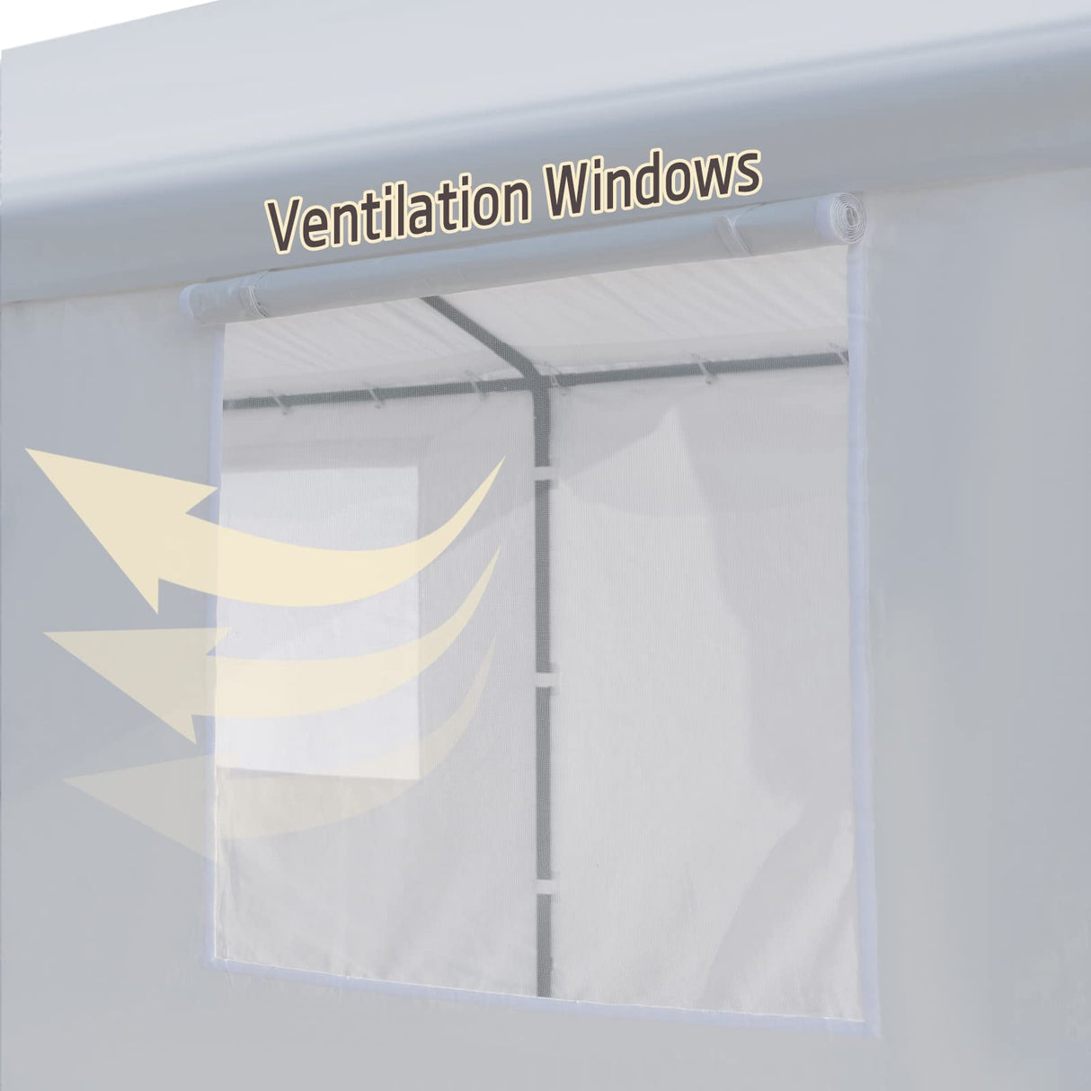 Gardesol Carport, 10' x 20' Heavy Duty Carport with Roll-up Ventilated Windows, Portable Garage with Removable Sidewalls & Doors for Car, Truck, Boat, Car Canopy with All-Season Tarp, White Gardesol