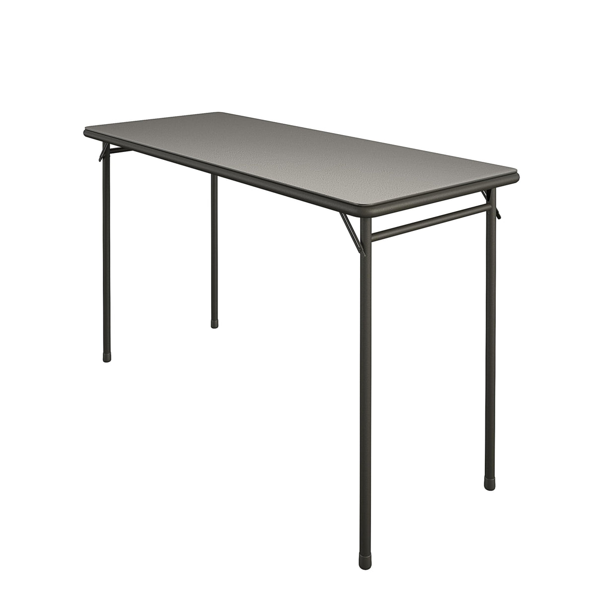 COSCO 20" x 48" Vinyl Top Folding Table, Black Cosco