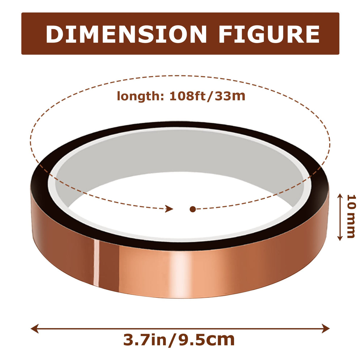 MS WGO High Temperature Tape Heat Tape Heat Resistant Tape Heat Transfer Tape Heat Tape for Sublimation No Residue 10mm X 33m 108ft (Yellow-2 Roll) MS WGO
