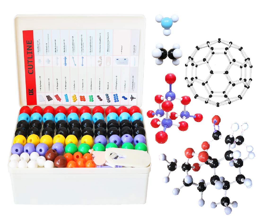 LINKTOR Chemistry Molecular Model Kit (444 Pieces), Student or Teacher Set for Organic and Inorganic Chemistry Learning, Motivate Enthusiasm for Learning and Raising Space Imagination, A Fullerene Set LINKTOR