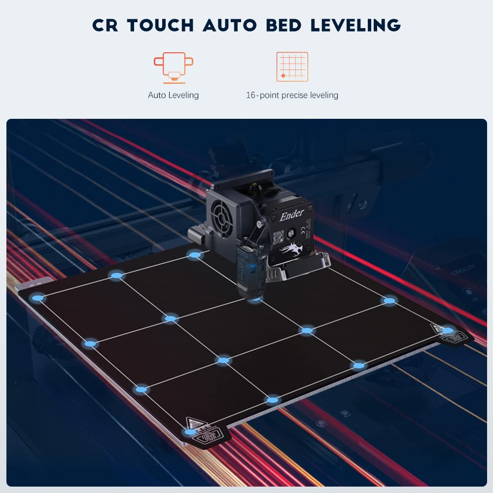 Official Creality Ender 3 S1 3D Printer with Direct Drive Extruder CR Touch Auto Leveling High Precision Double Z-axis Screw Silent Board Printing Size 8.6X8.6X10.6in, Upgrade Ender 3 V2 for Beginners Comgrow