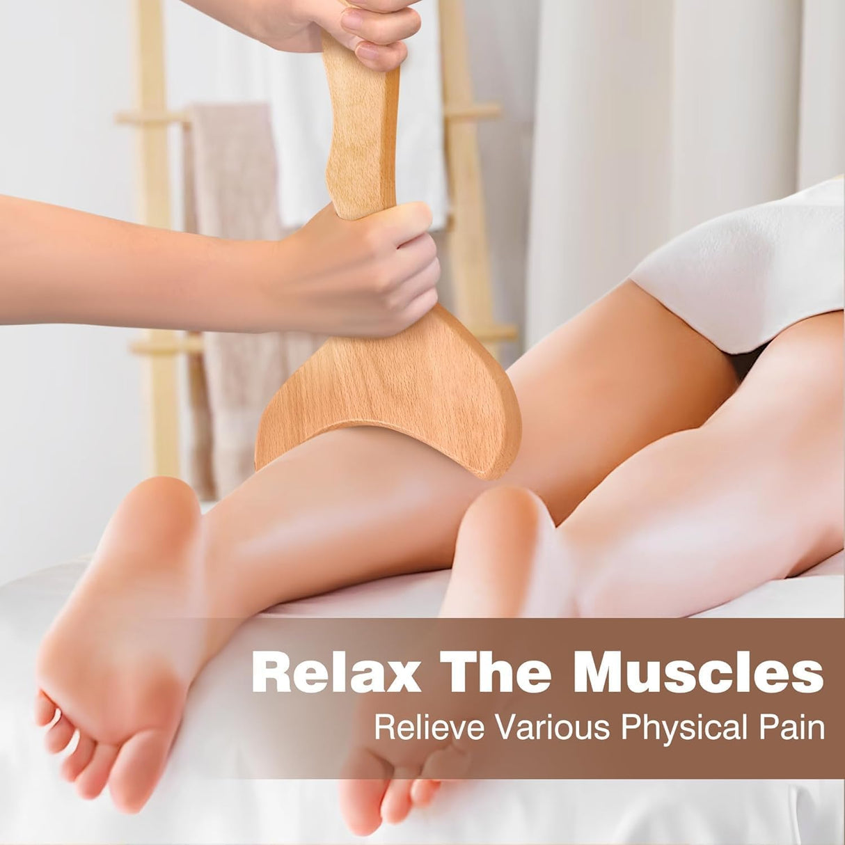 JUANWAN 12-in-1 Wood Therapy Massage Tools Wooden Massager Body Sculpting Tools Maderoterapia Kit Wood Therapy Tools for Muscle Pain Relief Body Shaping Anti-Cellulite JUANWAN